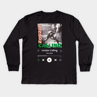 Stereo Music Player - London Calling Kids Long Sleeve T-Shirt